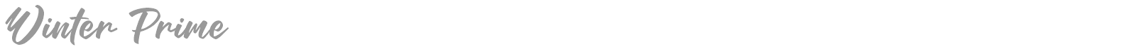 Winter Prime font preview